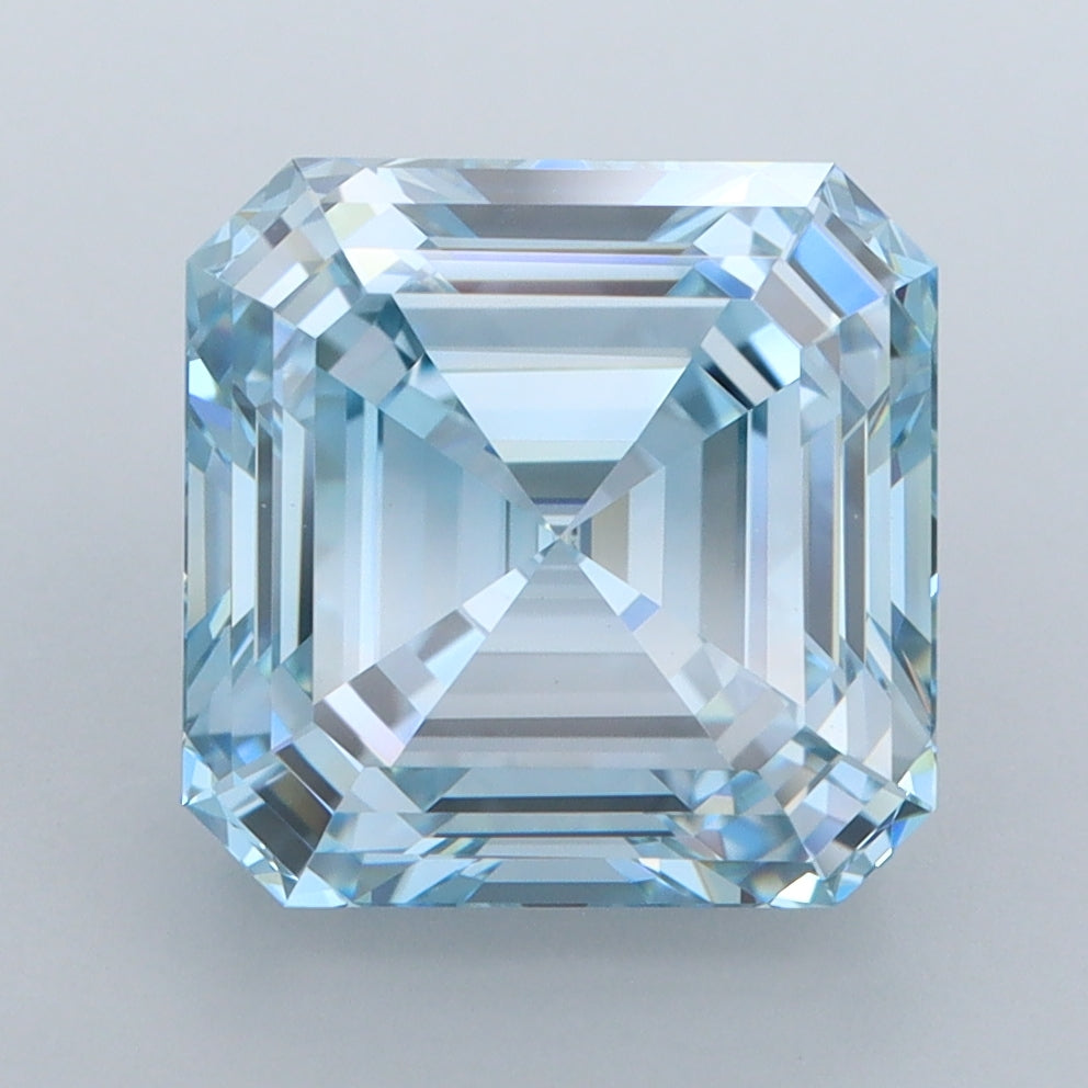 5.06 Carat Asscher Shaped, Ideal Cut, VVS2 Clarity, IGI Certified Lab Grown Diamond