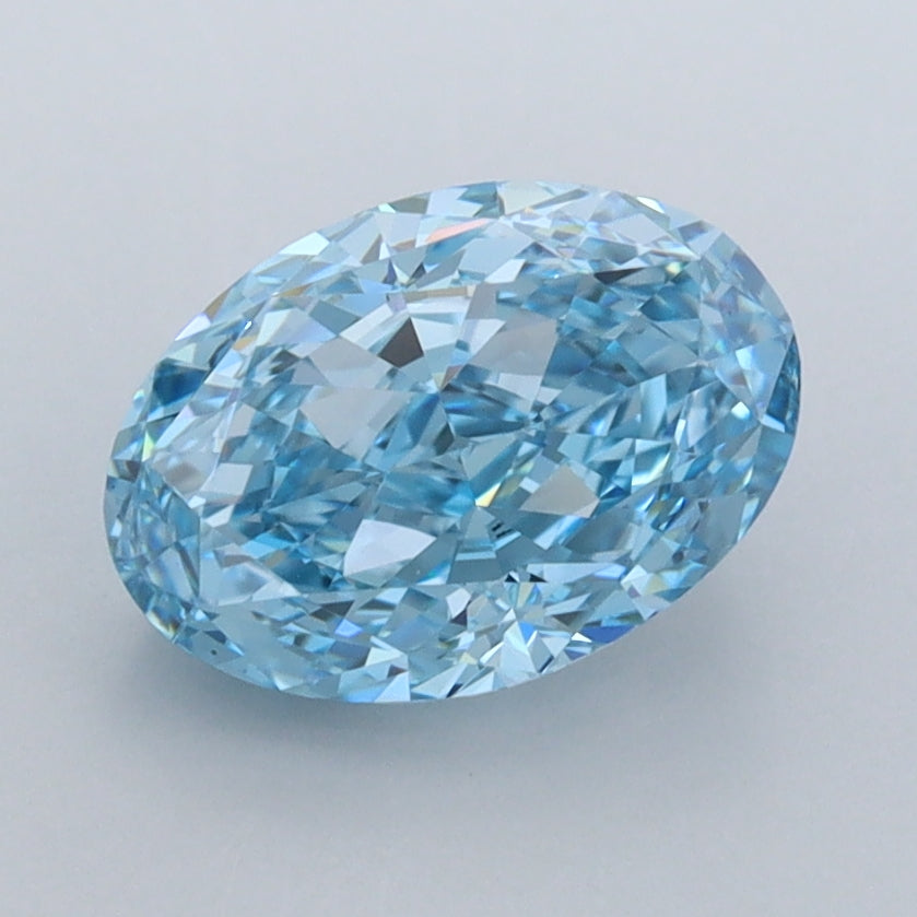 1.95 Carat Oval Shaped, Excellent Cut, VVS1 Clarity, IGI Certified Lab Grown Diamond