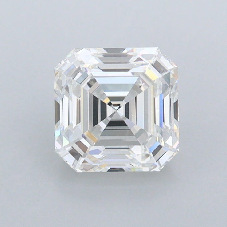 1.06 Carat Asscher Shaped, Ideal Cut, E Color, FL Clarity, IGI Certified Lab Grown Diamond
