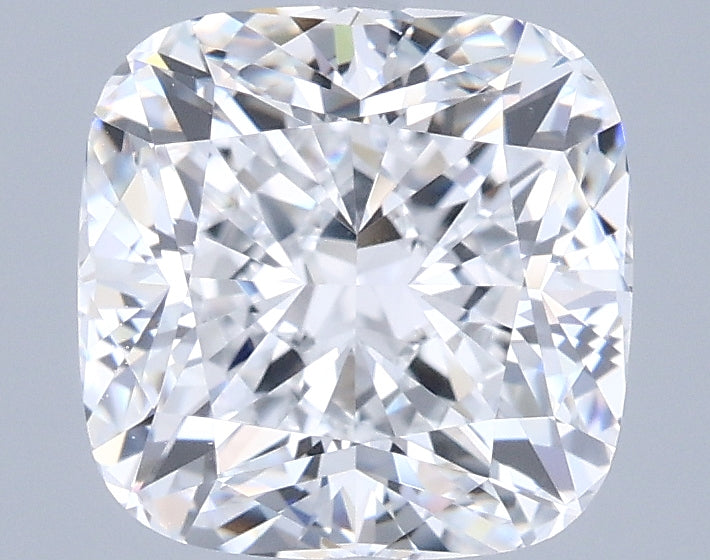2.44 Carat Cushion Shaped, Ideal Cut, D Color, VVS1 Clarity, IGI Certified Lab Grown Diamond