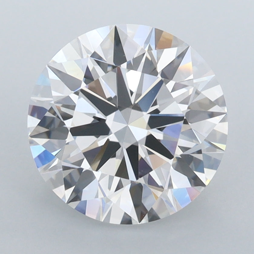 2.97 Carat Round Shaped, Ideal Cut, D Color, FL Clarity, IGI Certified Lab Grown Diamond
