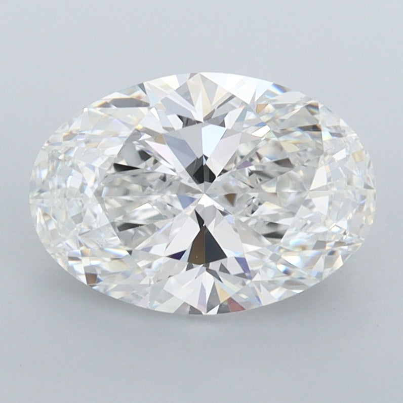 1.71 Carat Oval Shaped, Ideal Cut, E Color, FL Clarity, IGI Certified Lab Grown Diamond