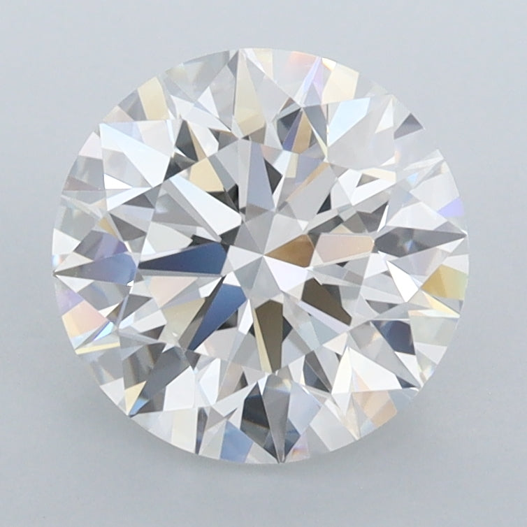 2.22 Carat Round Shaped, Ideal Cut, E Color, FL Clarity, IGI Certified Lab Grown Diamond