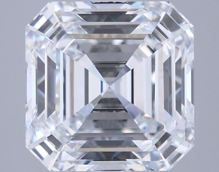 3.55 Carat Asscher Shaped, Ideal Cut, E Color, VVS1 Clarity, IGI Certified Lab Grown Diamond