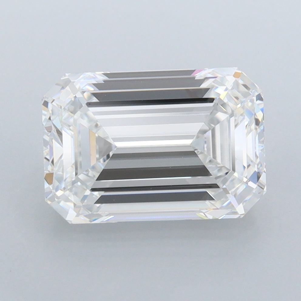 3.53 Carat Emerald Shaped, Ideal Cut, D Color, VVS1 Clarity, IGI Certified Lab Grown Diamond