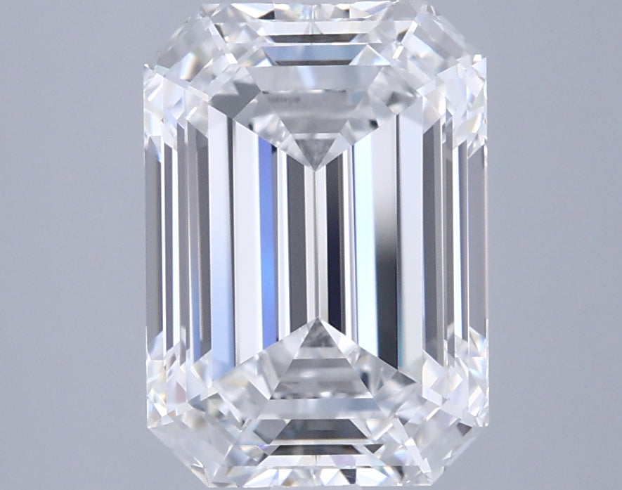 3.34 Carat Emerald Shaped, Ideal Cut, D Color, VVS1 Clarity, IGI Certified Lab Grown Diamond