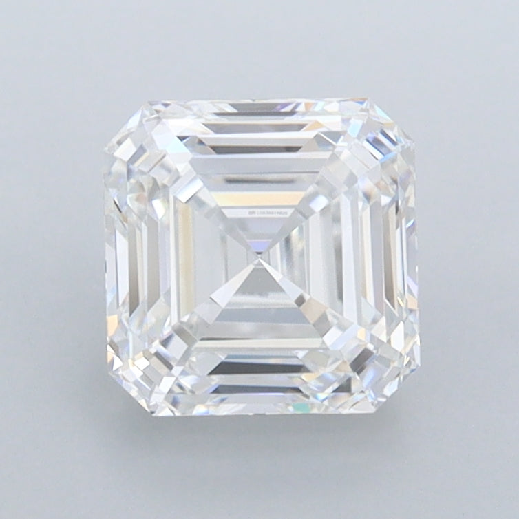 1.54 Carat Asscher Shaped, Ideal Cut, D Color, FL Clarity, IGI Certified Lab Grown Diamond