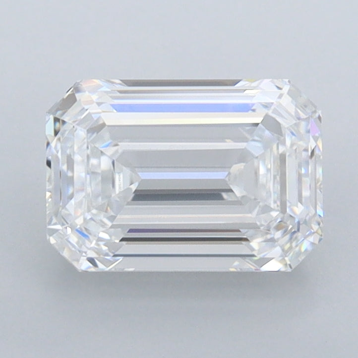 1.58 Carat Emerald Shaped, Ideal Cut, D Color, FL Clarity, IGI Certified Lab Grown Diamond