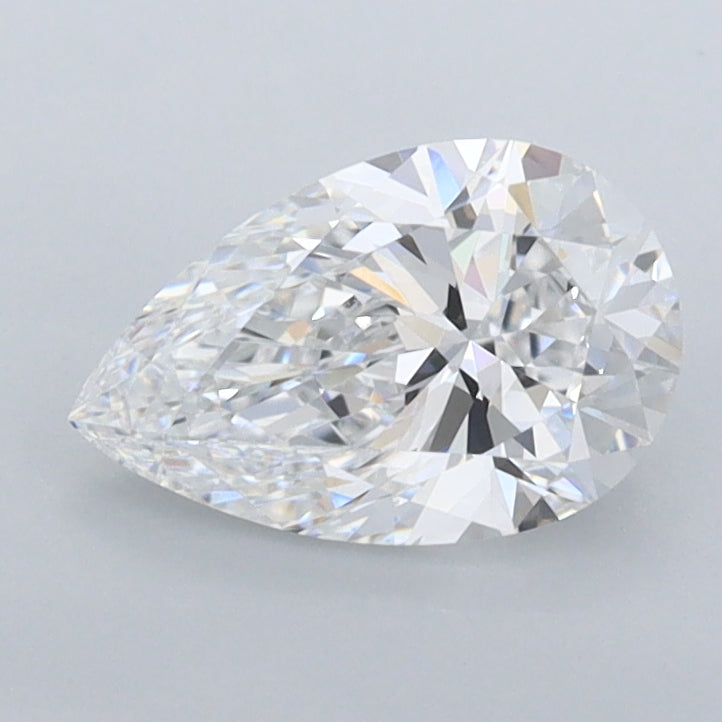 1.04 Carat Pear Shaped, Ideal Cut, D Color, FL Clarity, IGI Certified Lab Grown Diamond