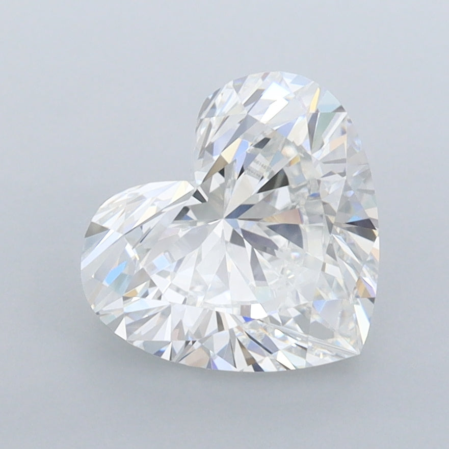 2.09 Carat Heart Shaped, Ideal Cut, E Color, VVS1 Clarity, IGI Certified Lab Grown Diamond