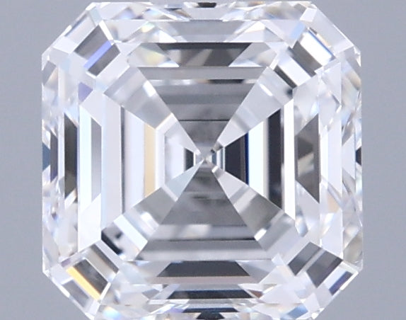 1.50 Carat Asscher Shaped, Ideal Cut, D Color, VVS1 Clarity, IGI Certified Lab Grown Diamond