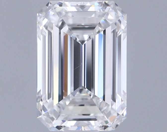 1.06 Carat Emerald Shaped, Ideal Cut, D Color, IF Clarity, IGI Certified Lab Grown Diamond