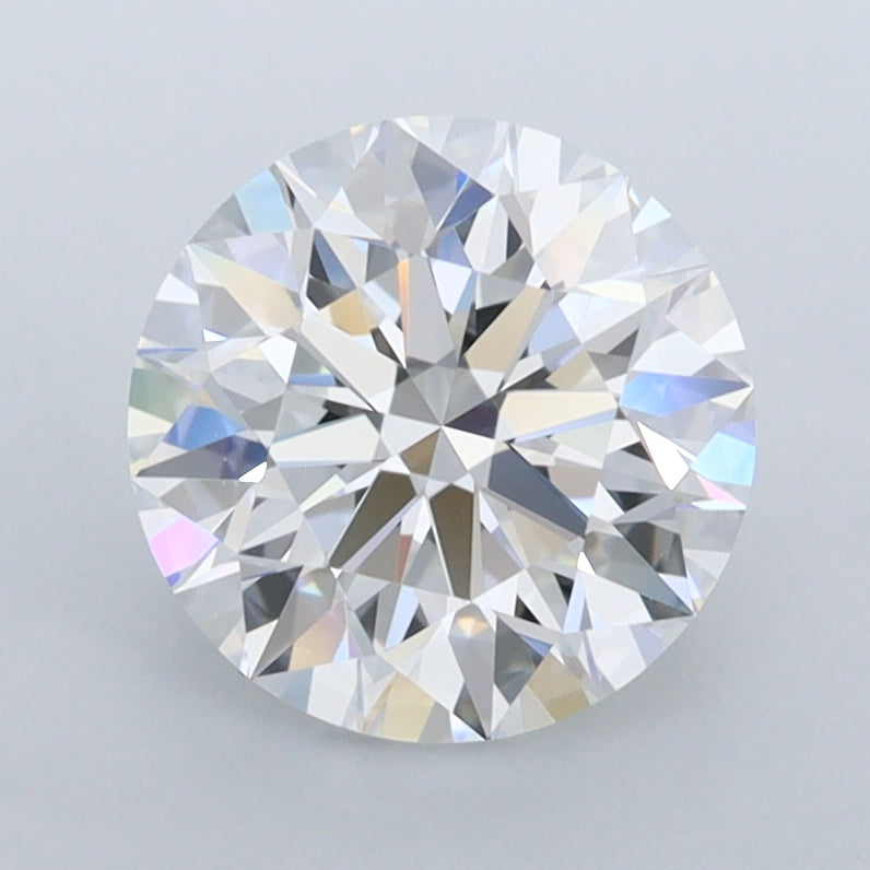 2.01 Carat Round Shaped, Excellent Cut, D Color, VVS1 Clarity, IGI Certified Lab Grown Diamond