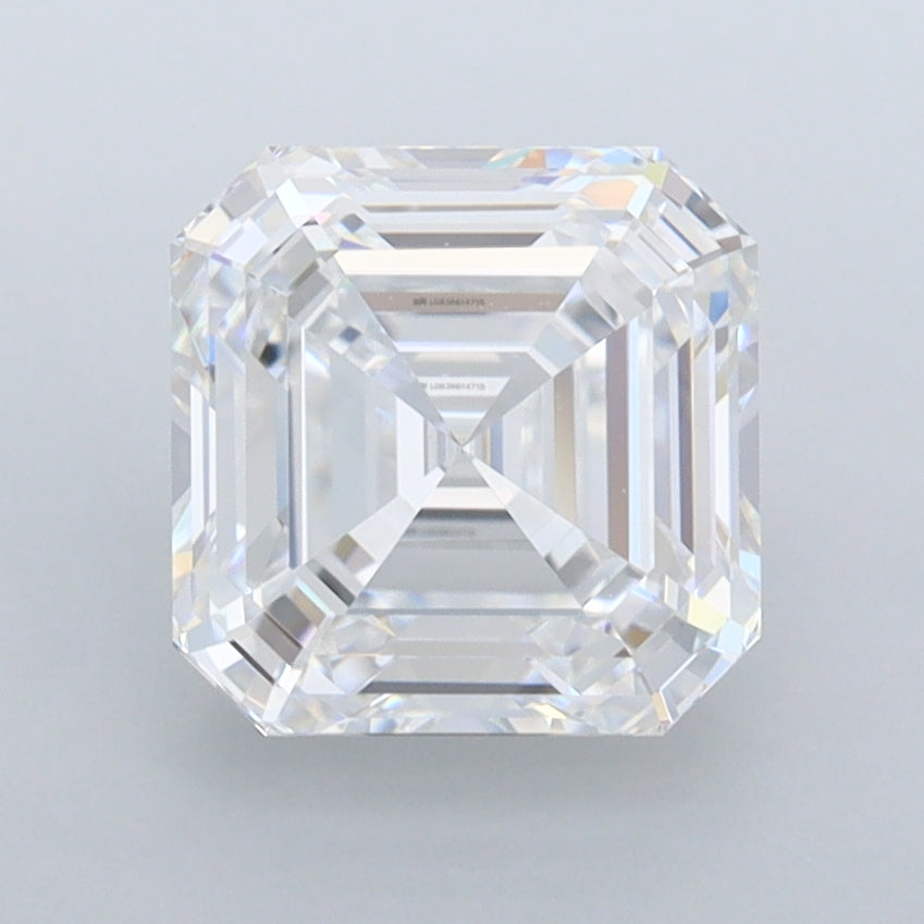 2.51 Carat Asscher Shaped, Ideal Cut, D Color, VVS1 Clarity, IGI Certified Lab Grown Diamond