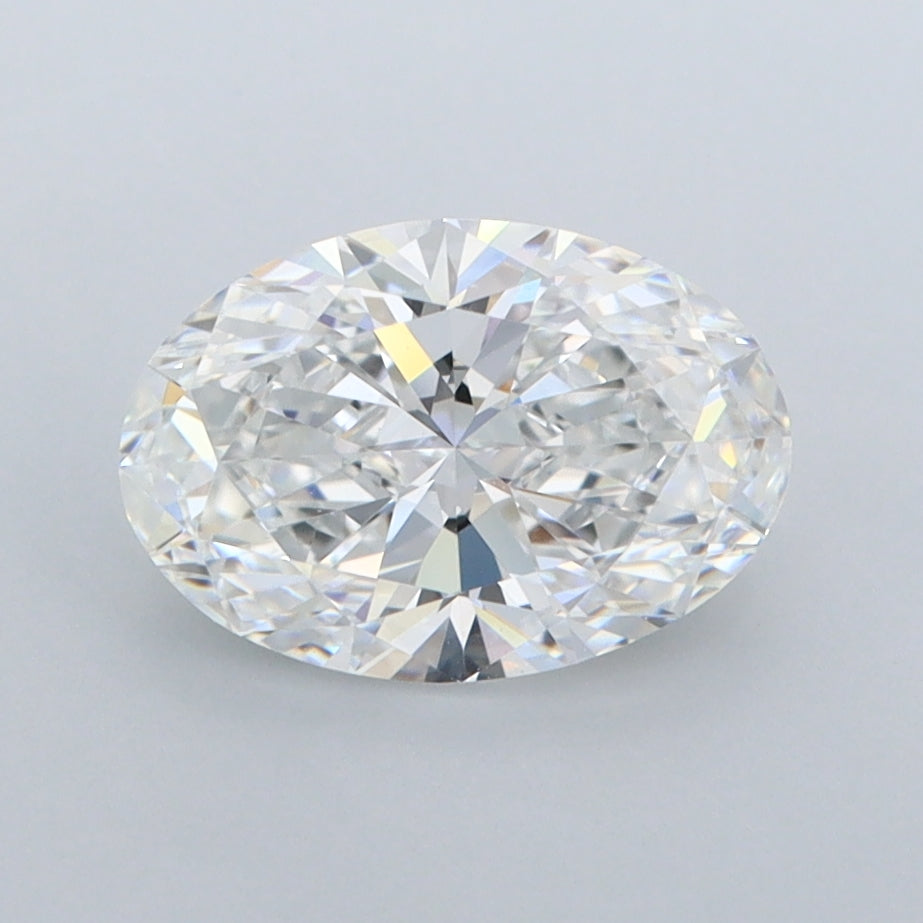 1.56 Carat Oval Shaped, Ideal Cut, E Color, FL Clarity, IGI Certified Lab Grown Diamond