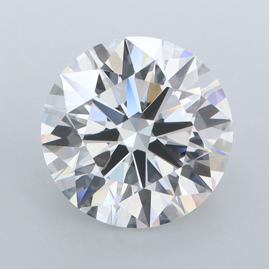 2.75 Carat Round Shaped, Ideal Cut, D Color, FL Clarity, IGI Certified Lab Grown Diamond