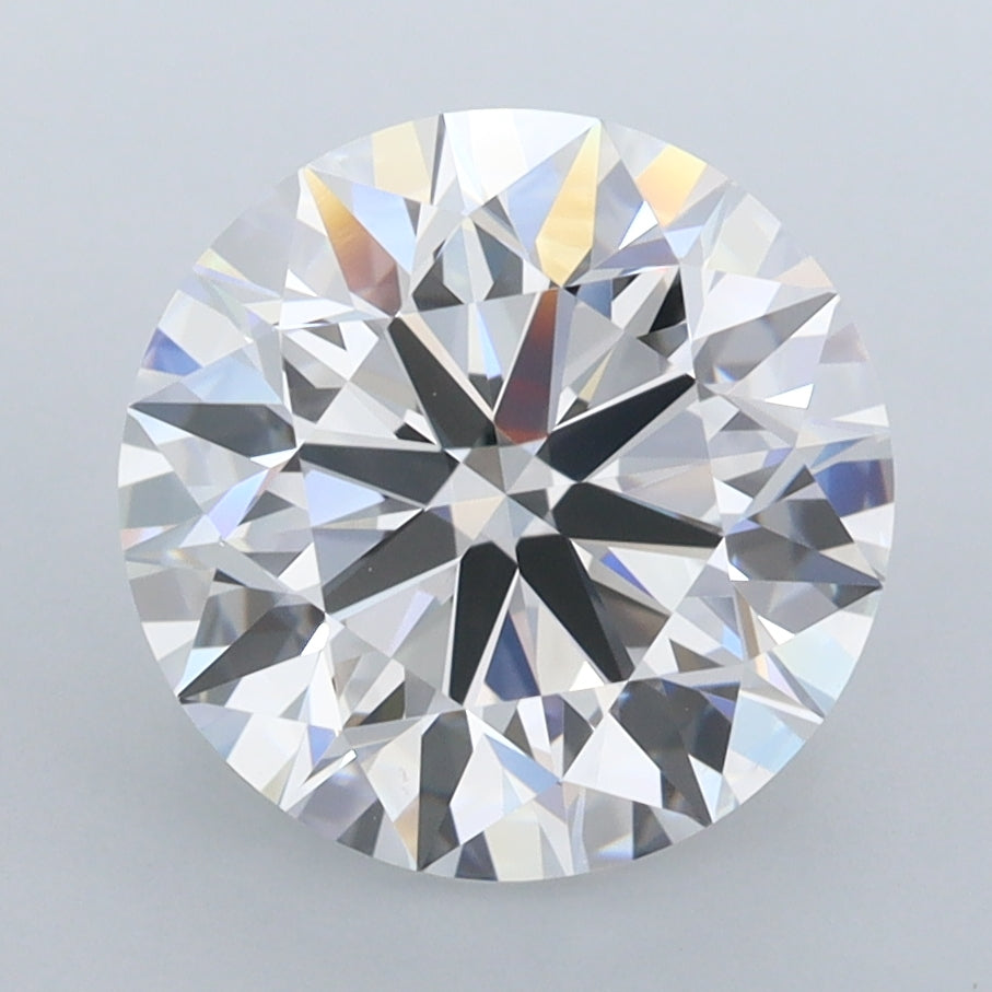3.76 Carat Round Shaped, Ideal Cut, D Color, FL Clarity, IGI Certified Lab Grown Diamond