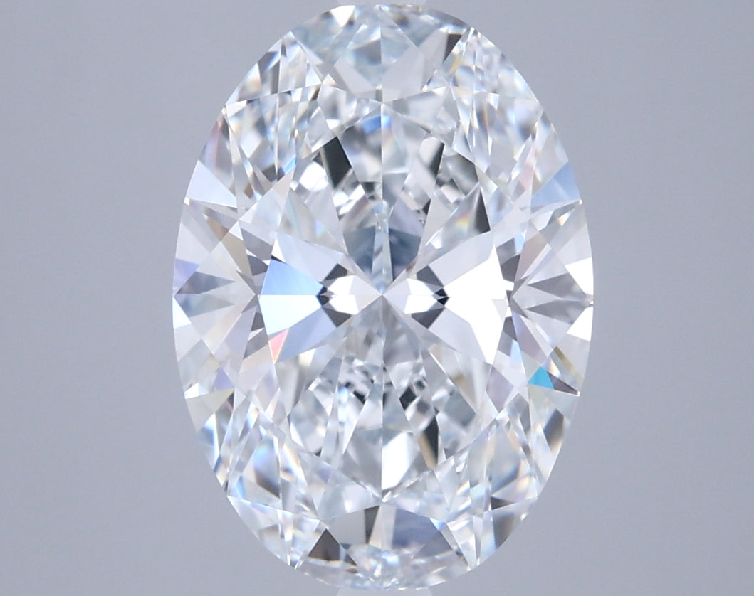 3.59 Carat Oval Shaped, Ideal Cut, E Color, VVS1 Clarity, IGI Certified Lab Grown Diamond