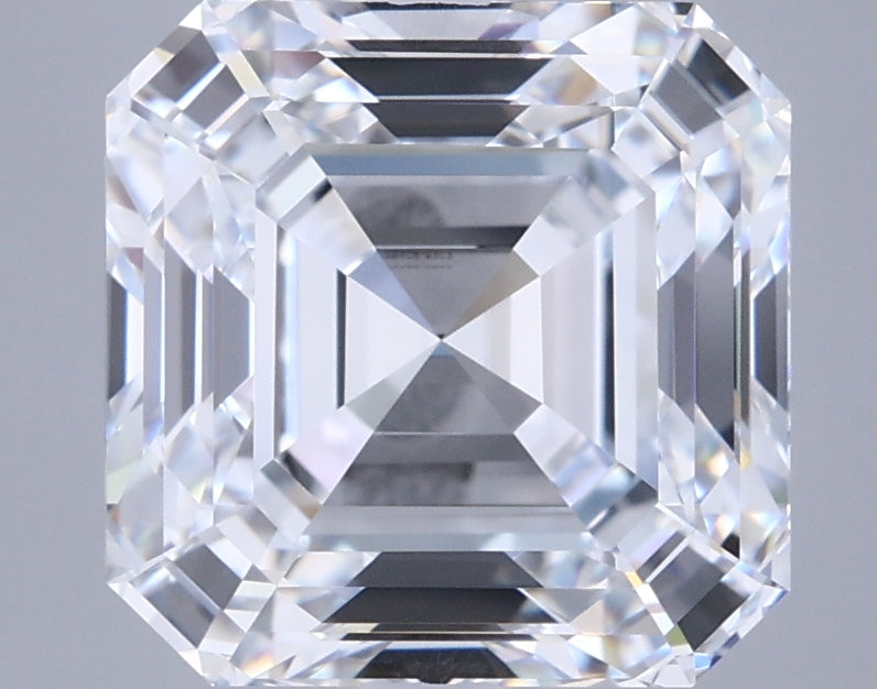 5.01 Carat Asscher Shaped, Ideal Cut, E Color, VVS1 Clarity, IGI Certified Lab Grown Diamond