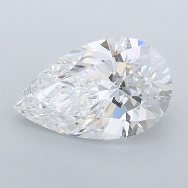 1.04 Carat Pear Shaped, Ideal Cut, D Color, VVS1 Clarity, IGI Certified Lab Grown Diamond