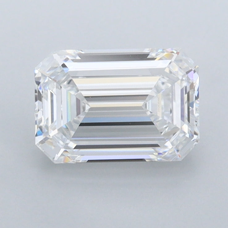 1.26 Carat Emerald Shaped, Ideal Cut, D Color, IF Clarity, IGI Certified Lab Grown Diamond
