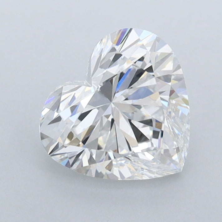 1.23 Carat Heart Shaped, Ideal Cut, E Color, VVS1 Clarity, IGI Certified Lab Grown Diamond