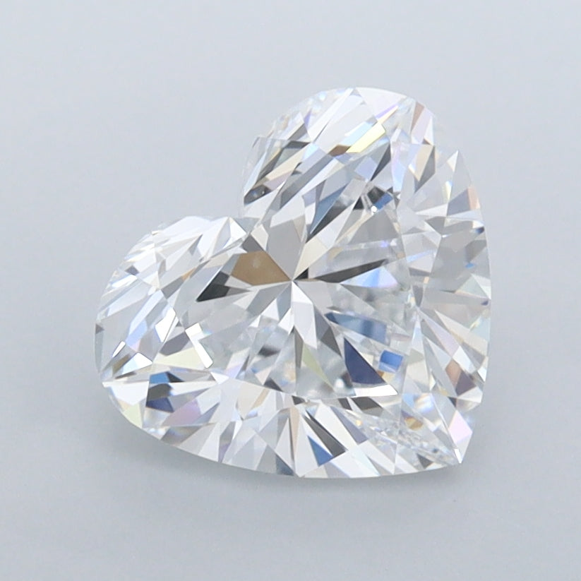 1.77 Carat Heart Shaped, Ideal Cut, D Color, VVS1 Clarity, IGI Certified Lab Grown Diamond