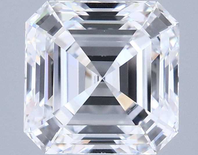 2.31 Carat Asscher Shaped, Ideal Cut, D Color, VVS1 Clarity, IGI Certified Lab Grown Diamond