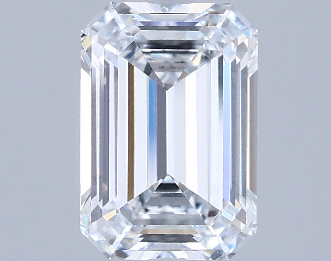 1.26 Carat Emerald Shaped, Ideal Cut, E Color, VVS1 Clarity, IGI Certified Lab Grown Diamond