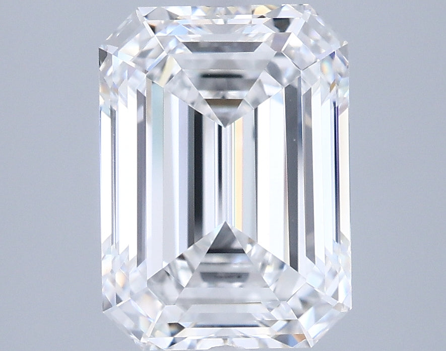 2.94 Carat Emerald Shaped, Ideal Cut, E Color, VVS1 Clarity, IGI Certified Lab Grown Diamond