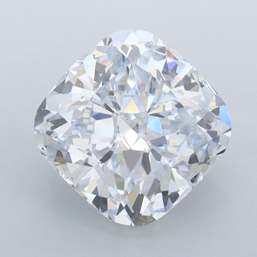 2.54 Carat Cushion Shaped, Ideal Cut, F Color, VVS1 Clarity, IGI Certified Lab Grown Diamond