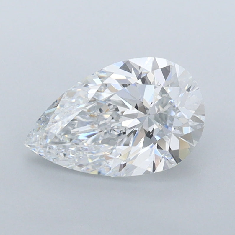 1.06 Carat Pear Shaped, Excellent Cut, D Color, VVS1 Clarity, IGI Certified Lab Grown Diamond