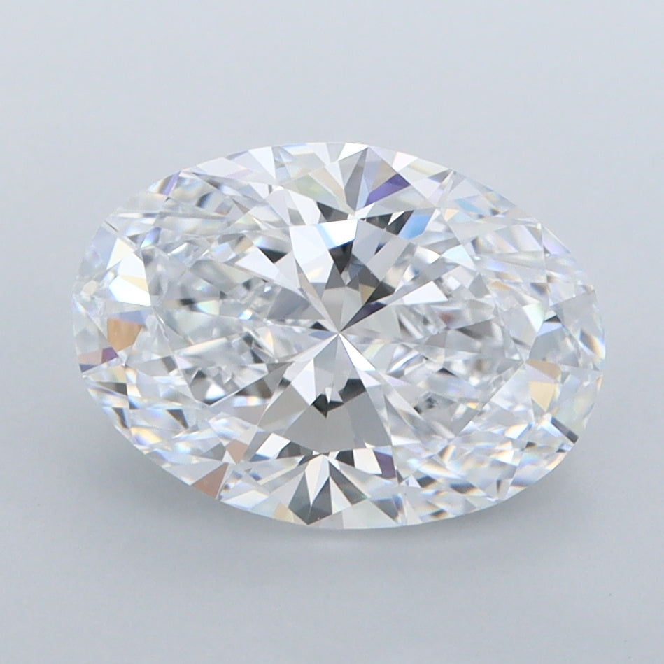 2.51 Carat Oval Shaped, Ideal Cut, E Color, FL Clarity, IGI Certified Lab Grown Diamond