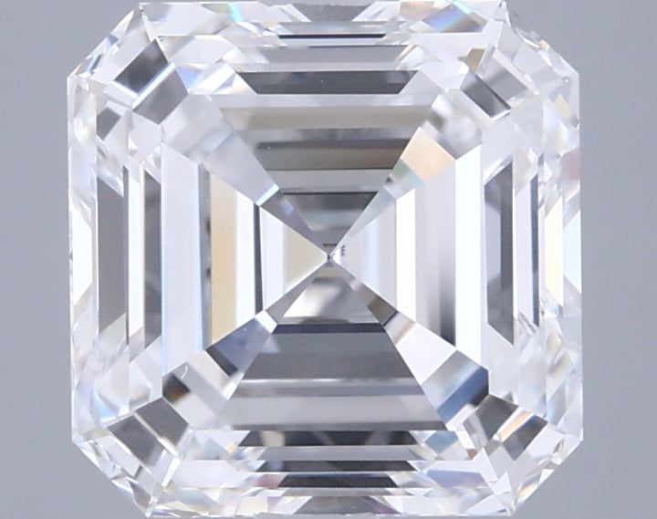 2.76 Carat Asscher Shaped, Ideal Cut, D Color, VVS1 Clarity, IGI Certified Lab Grown Diamond