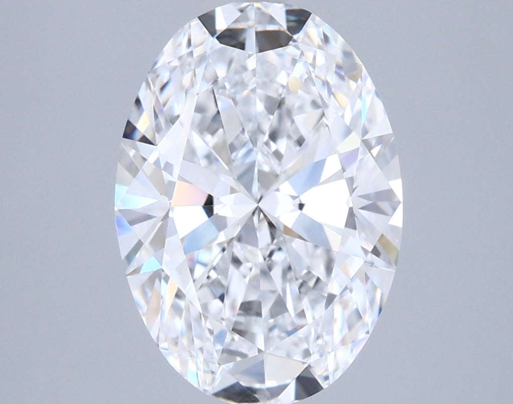 2.87 Carat Oval Shaped, Ideal Cut, D Color, VVS1 Clarity, IGI Certified Lab Grown Diamond