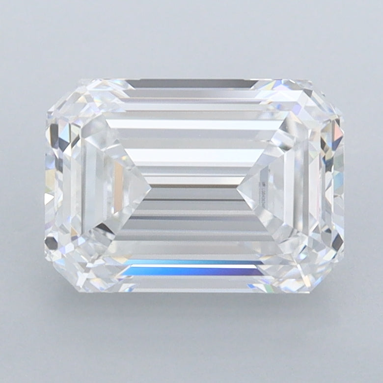 2.09 Carat Emerald Shaped, Ideal Cut, D Color, VVS1 Clarity, IGI Certified Lab Grown Diamond