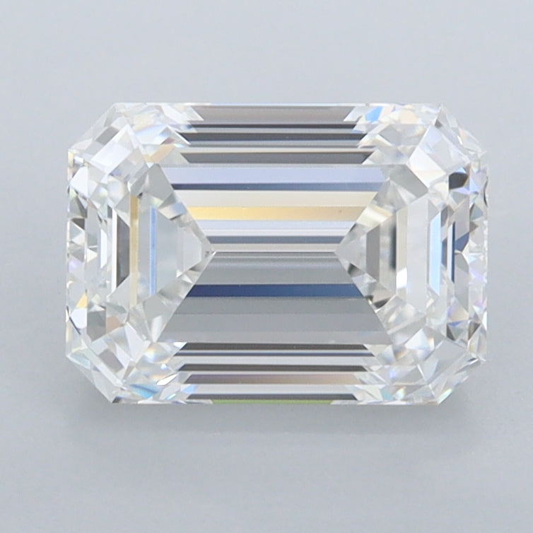 1.98 Carat Emerald Shaped, Ideal Cut, E Color, VVS1 Clarity, IGI Certified Lab Grown Diamond