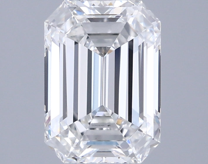 1.77 Carat Emerald Shaped, Ideal Cut, F Color, FL Clarity, IGI Certified Lab Grown Diamond