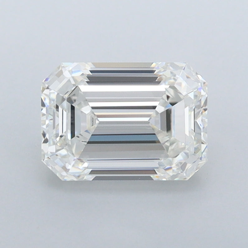 1.42 Carat Emerald Shaped, Ideal Cut, F Color, VVS1 Clarity, IGI Certified Lab Grown Diamond