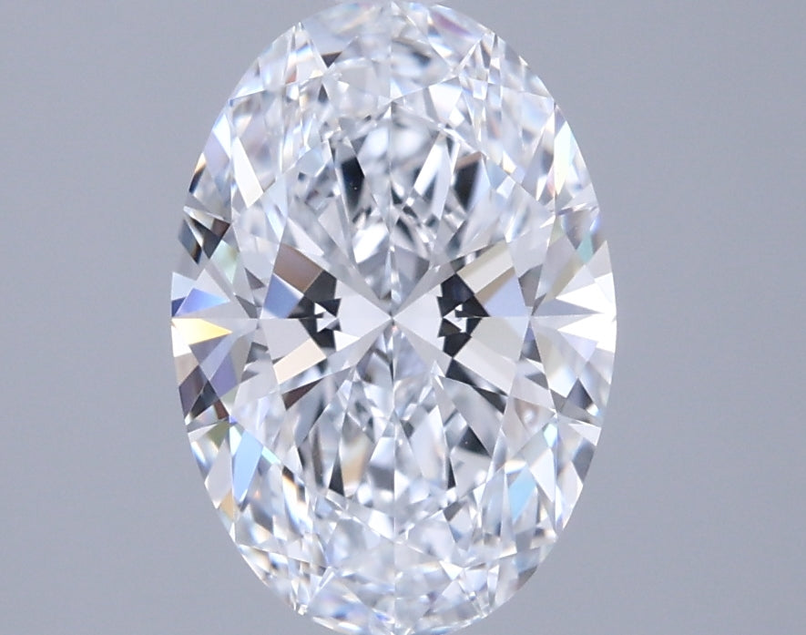 1.81 Carat Oval Shaped, Ideal Cut, E Color, FL Clarity, IGI Certified Lab Grown Diamond