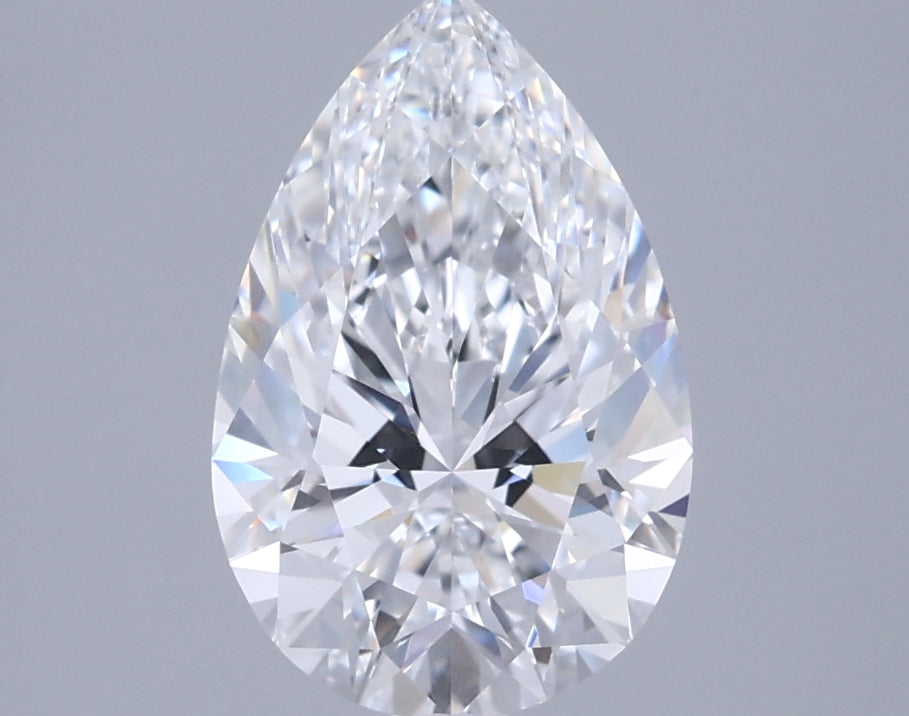 1.78 Carat Pear Shaped, Excellent Cut, E Color, FL Clarity, IGI Certified Lab Grown Diamond