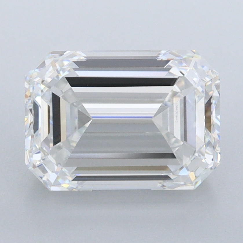3.03 Carat Emerald Shaped, Ideal Cut, D Color, FL Clarity, IGI Certified Lab Grown Diamond