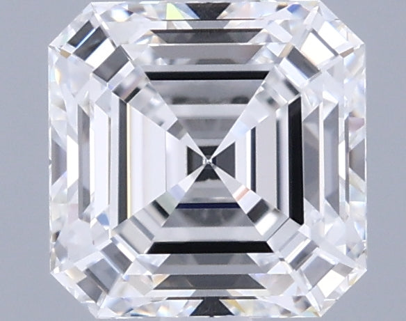 1.69 Carat Asscher Shaped, Ideal Cut, E Color, VVS1 Clarity, IGI Certified Lab Grown Diamond