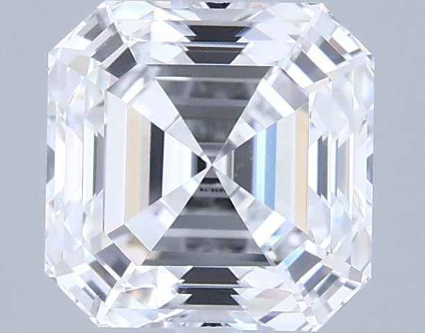 1.72 Carat Asscher Shaped, Excellent Cut, D Color, VVS1 Clarity, IGI Certified Lab Grown Diamond