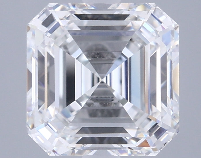2.65 Carat Asscher Shaped, Ideal Cut, E Color, VVS1 Clarity, IGI Certified Lab Grown Diamond