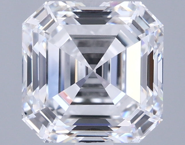 2.32 Carat Asscher Shaped, Ideal Cut, D Color, VVS1 Clarity, IGI Certified Lab Grown Diamond