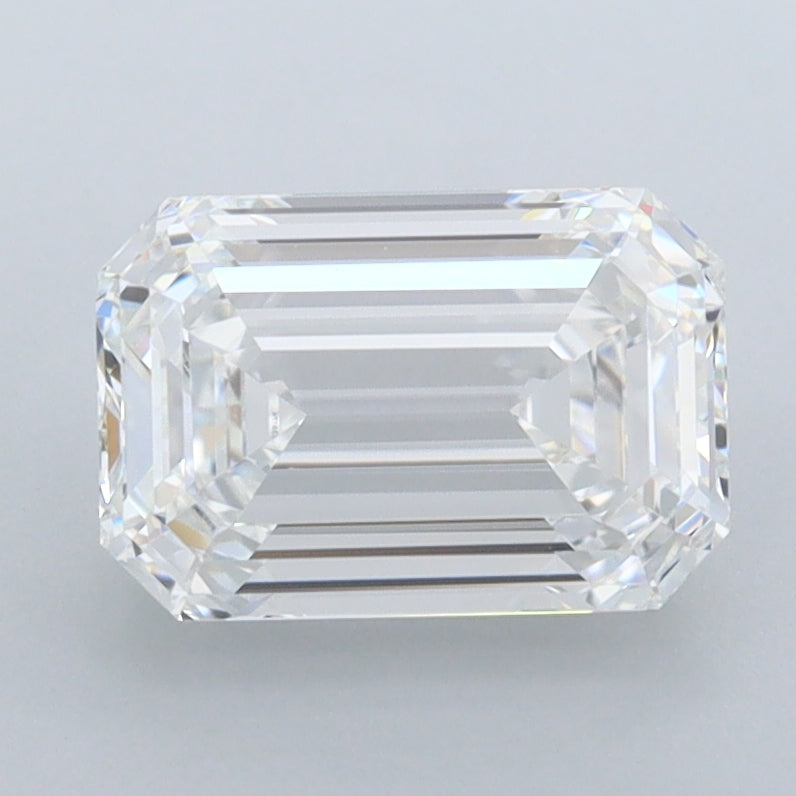 2.08 Carat Emerald Shaped, Ideal Cut, D Color, FL Clarity, IGI Certified Lab Grown Diamond