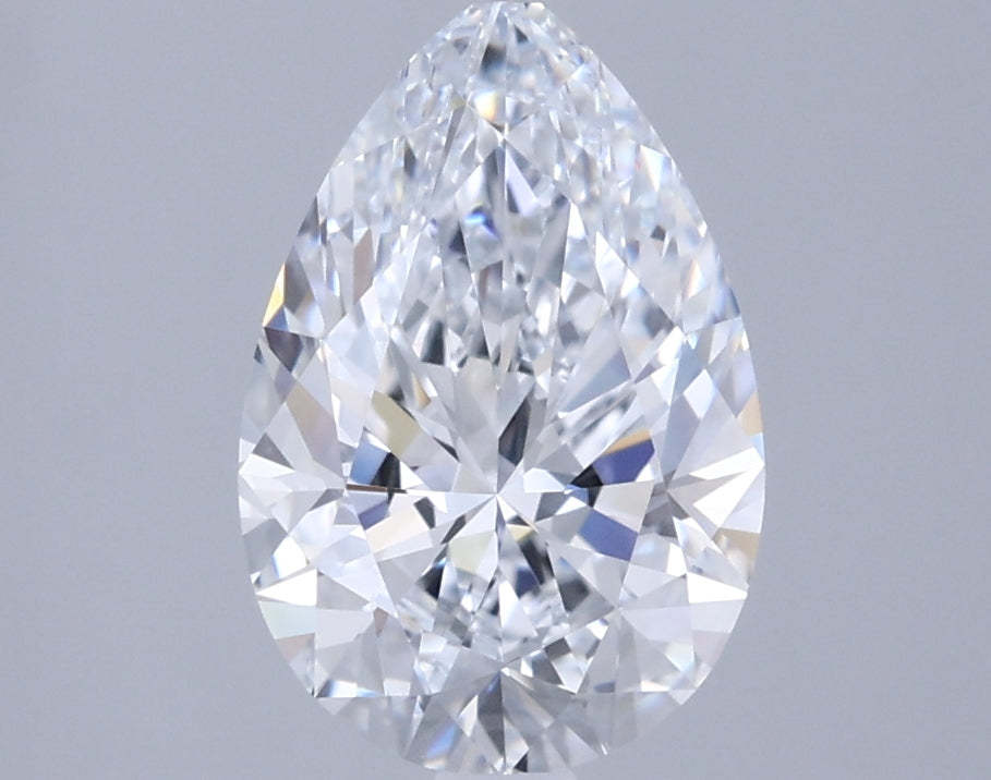 2.06 Carat Pear Shaped, Ideal Cut, F Color, VVS1 Clarity, IGI Certified Lab Grown Diamond