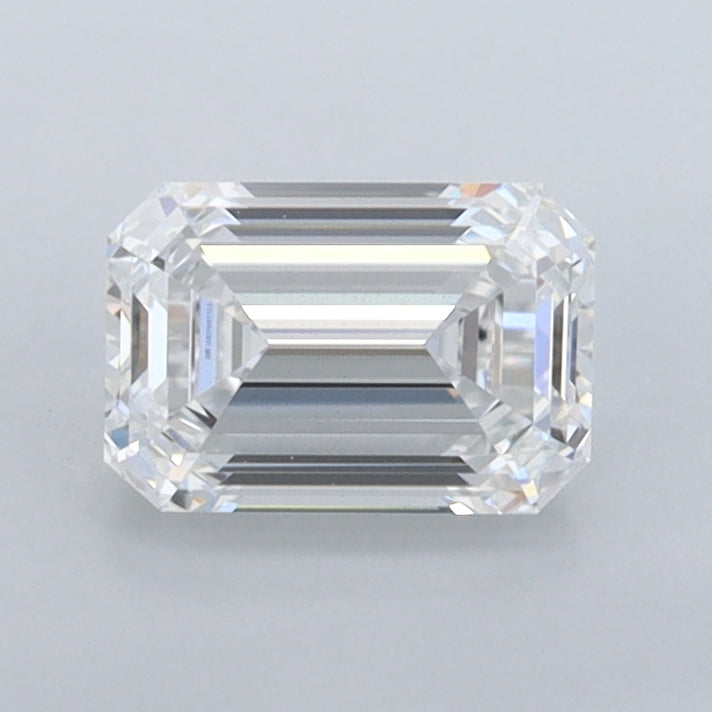 1.05 Carat Emerald Shaped, Ideal Cut, D Color, VS2 Clarity, IGI Certified Lab Grown Diamond