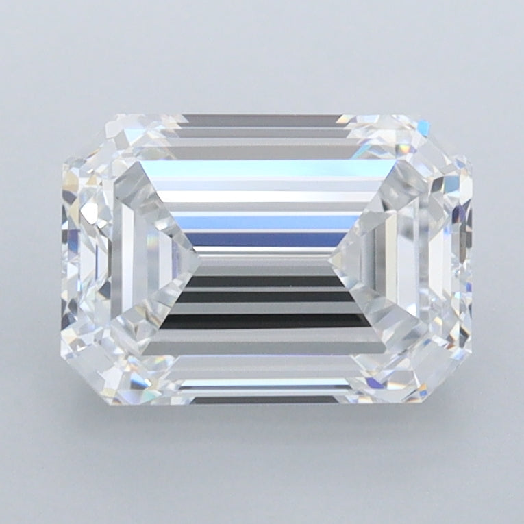 1.98 Carat Emerald Shaped, Ideal Cut, E Color, FL Clarity, IGI Certified Lab Grown Diamond